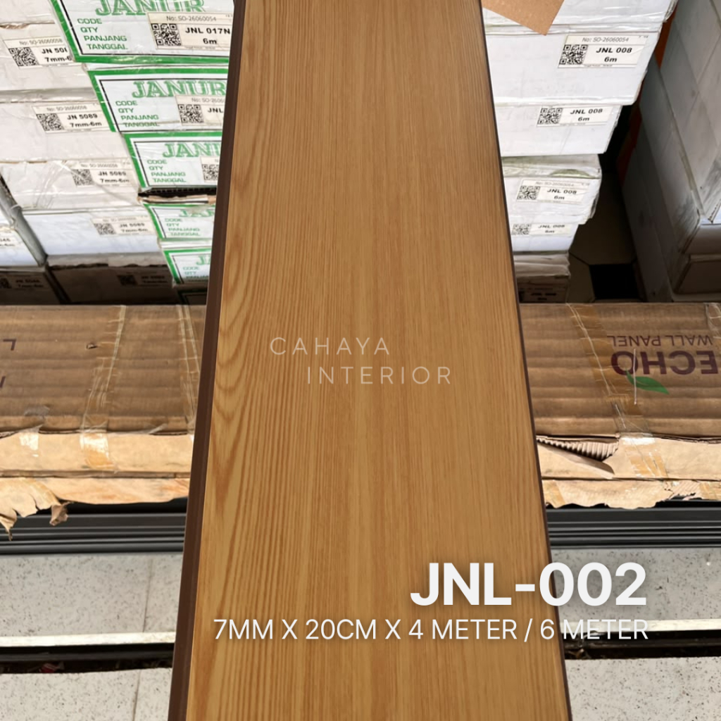 Plafon PVC Janur 20cm 7mm 4M/6M | Panel Plafon PVC Glossy & Doff Anti Air Anti Rayap