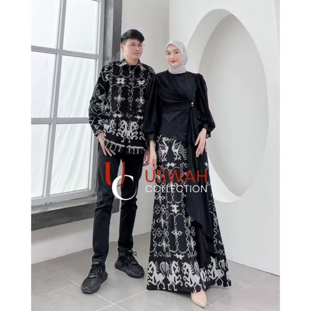 KARINA NTT BLACK COUPLE TENUN - BAJU TENUN COUPLE - COUPLE TENUN KONDANGAN