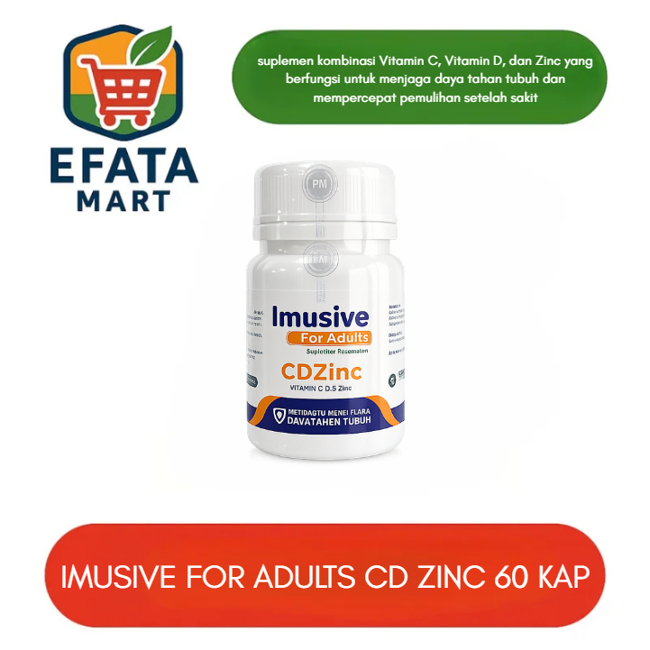 Imusive For Adults CD Zinc isi 60 Kapsul