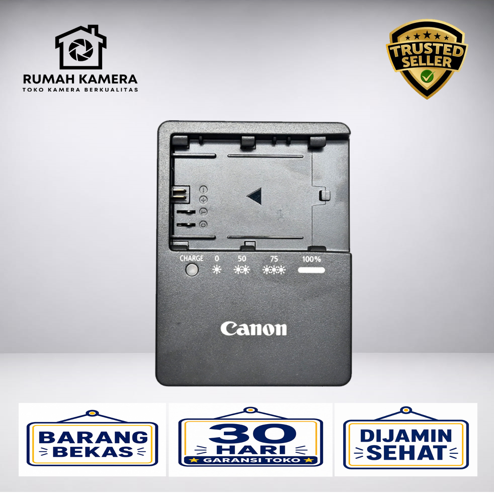 Charger Canon LC-E6E For Baterai Canon LP-E6 Original