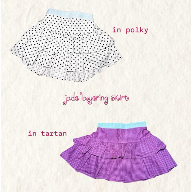 jade skirt - layering skirt outfit / rok pendek Korea style