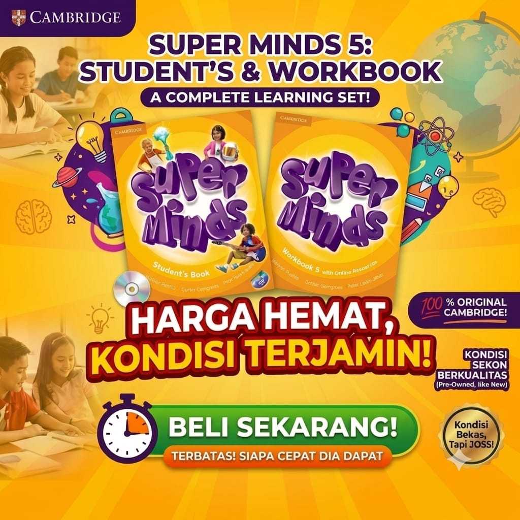 Super Minds 5 Buku Pelajaran Bahasa Inggris SD