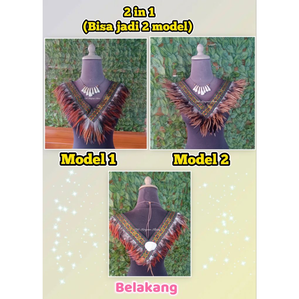 kostum Papua / kostum Dayak / Kostum bulu
