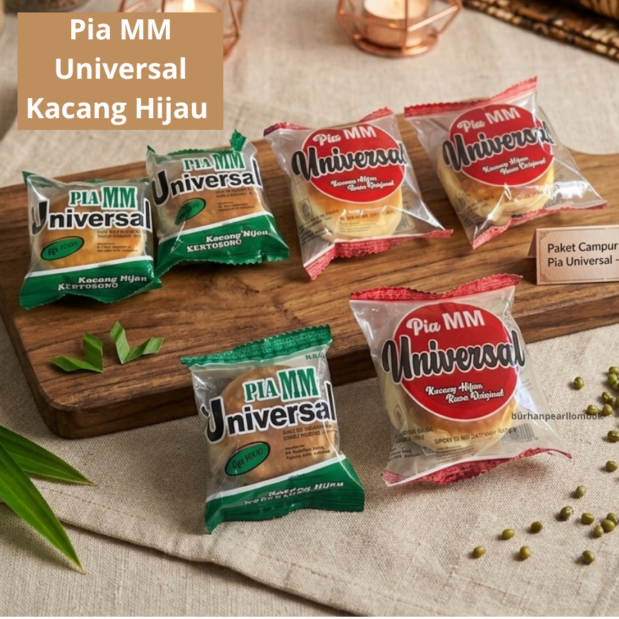 Pia MM Universal Kacang Hijau Original - Kue Pia Murah Enak Rp1000an