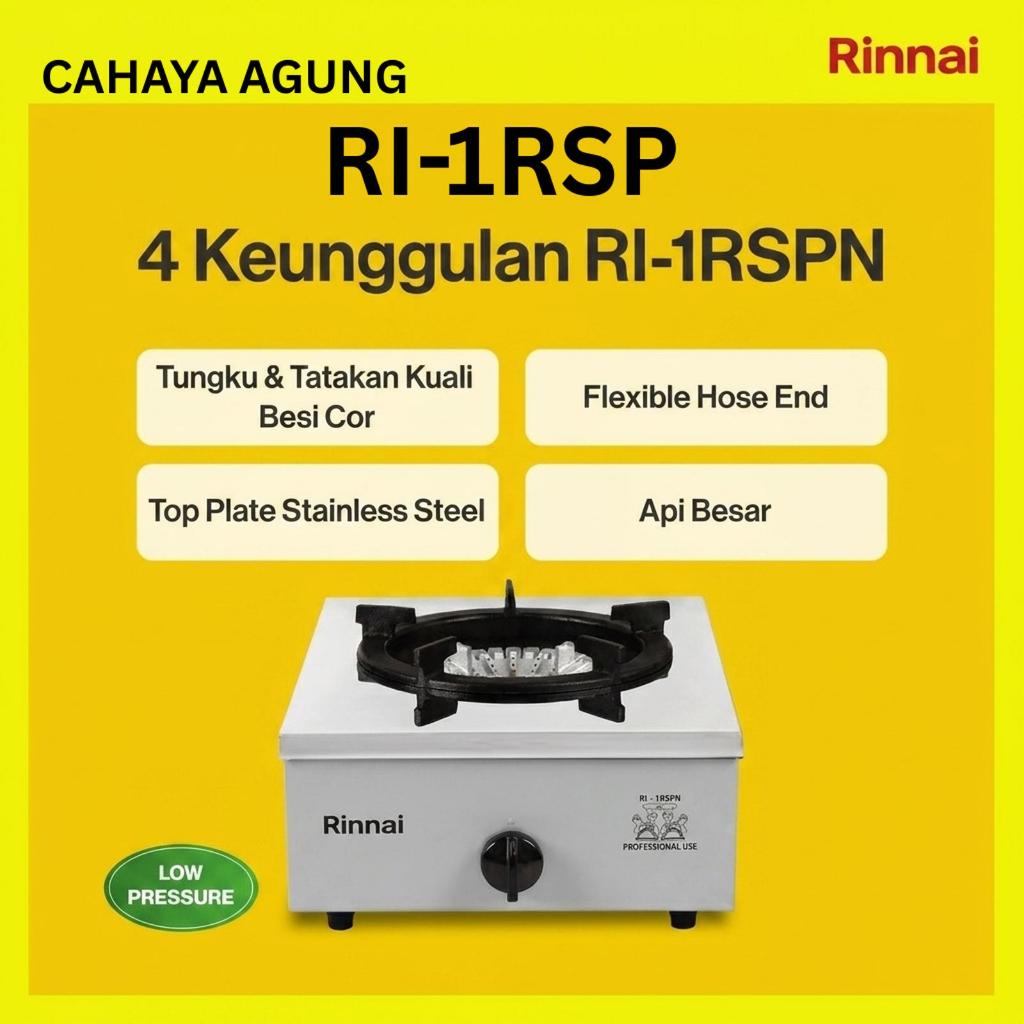 RINNAI RI-1RSP RI1RSP RI-1RSP RI 1 RSP 1RSPN KOMPOR GAS 1 TUNGKU
