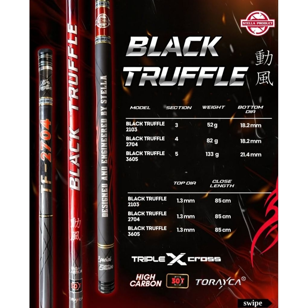 Tegek Stella Black Truffle - Blue Truffle 210 , 270 Galatama Series