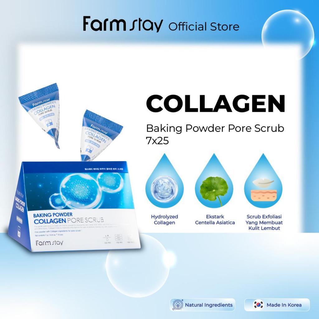 Farm stay Official Shop -Baking Powder Collagen Pore Scrub 7g*25