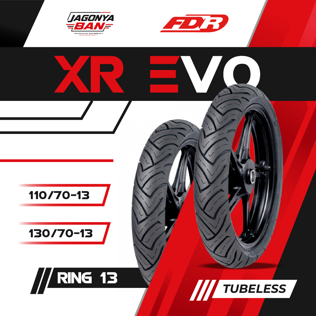 Ban Motor matic NMAX Sepasang & Satuan FDR Federal XR EVO 110/70 130/70  Ring 13 Tubeless PCX ADV NM