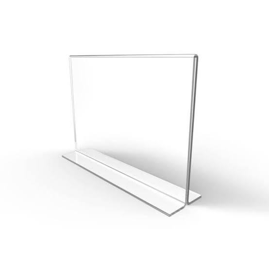 Stand Acrylic GM Sign Holder Leaflet Display A6 T