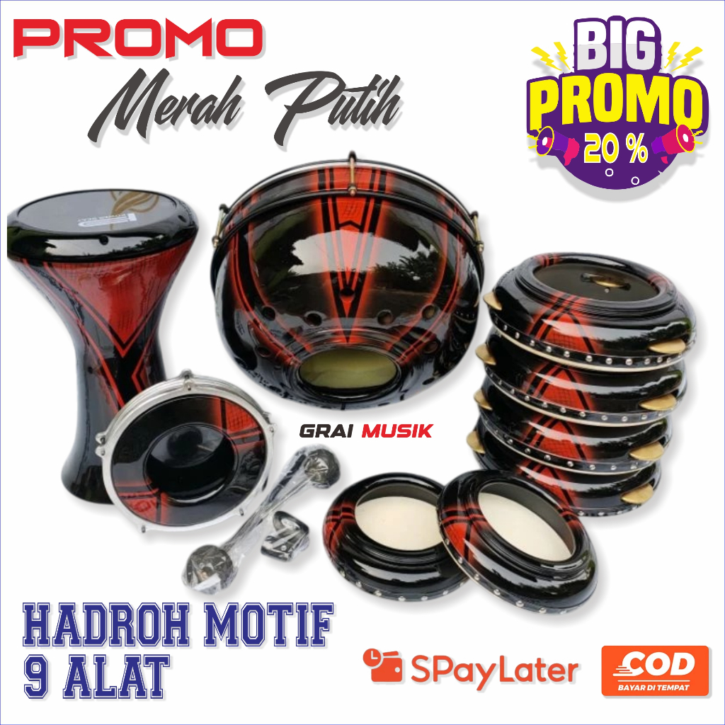 Hadroh 1 set motif jepara berkualitas