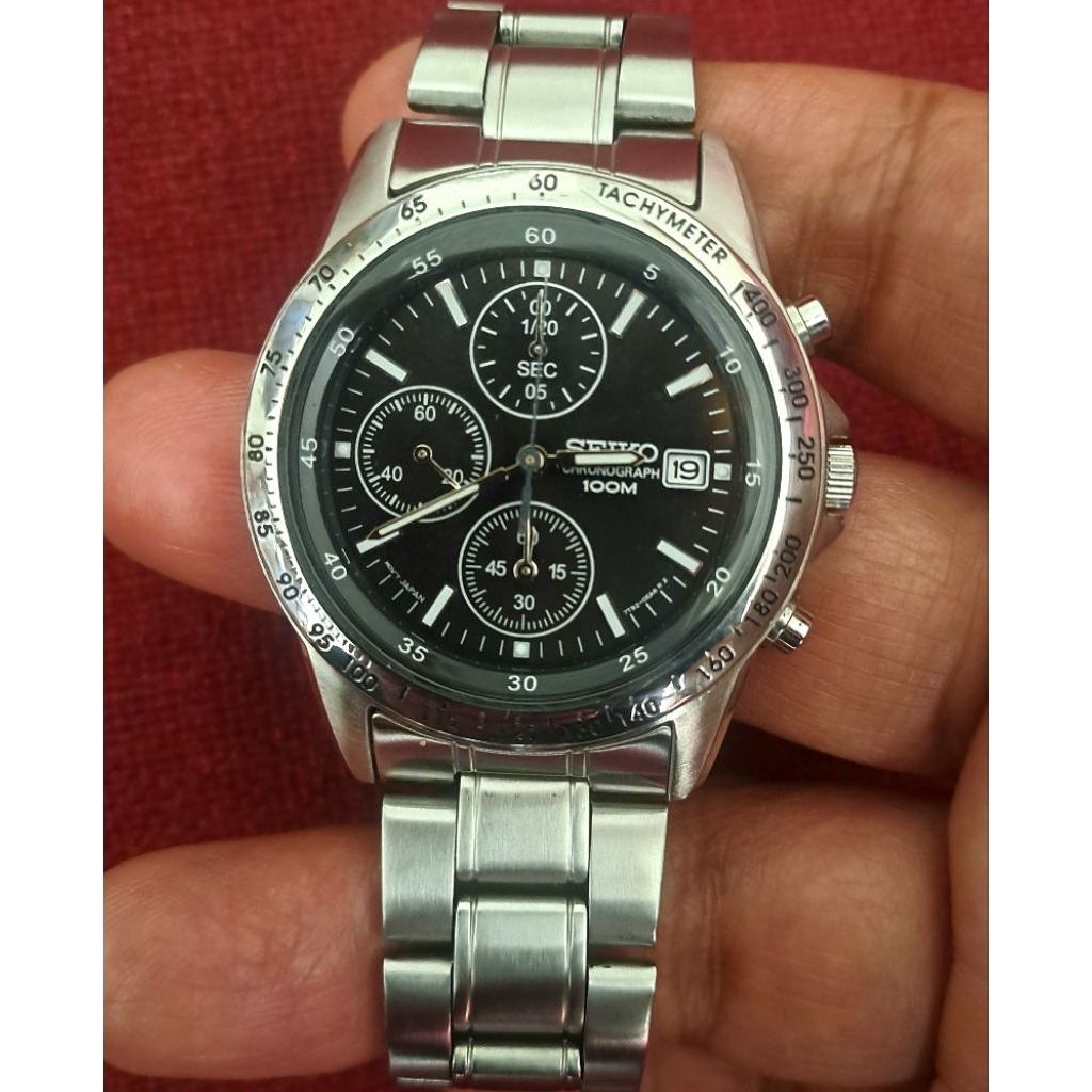 Seiko Chronograph 7T92-0DW0 Black Dial