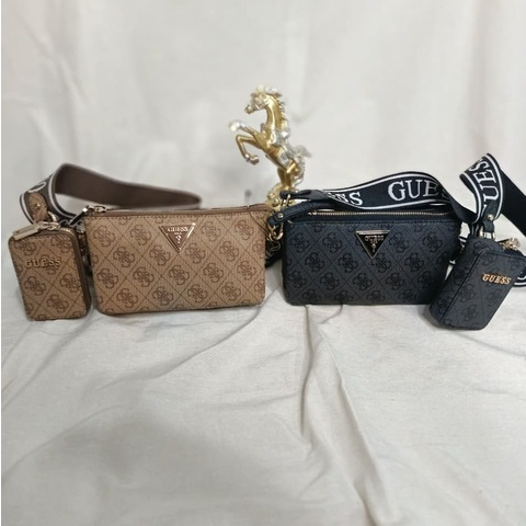 GUESS Tas Wanita LATONA MINI TRI Sling Bag ORIGINAL