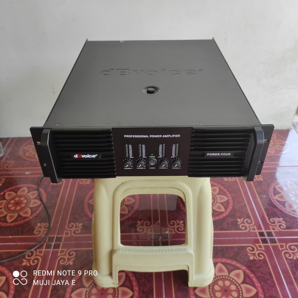 power amplifier dbvoice power four original 4 channel Db Voice Power Four Class H Original dBvoice®