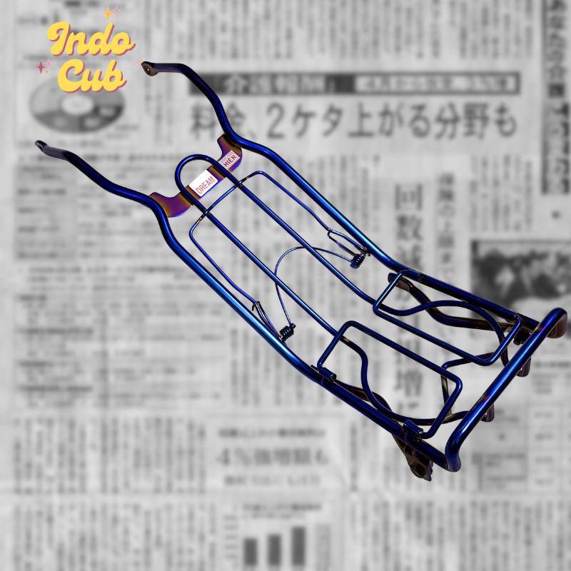 Rak Tengah Jepit Lipat Candy Blue C70 Supercub Astrea prima Star
