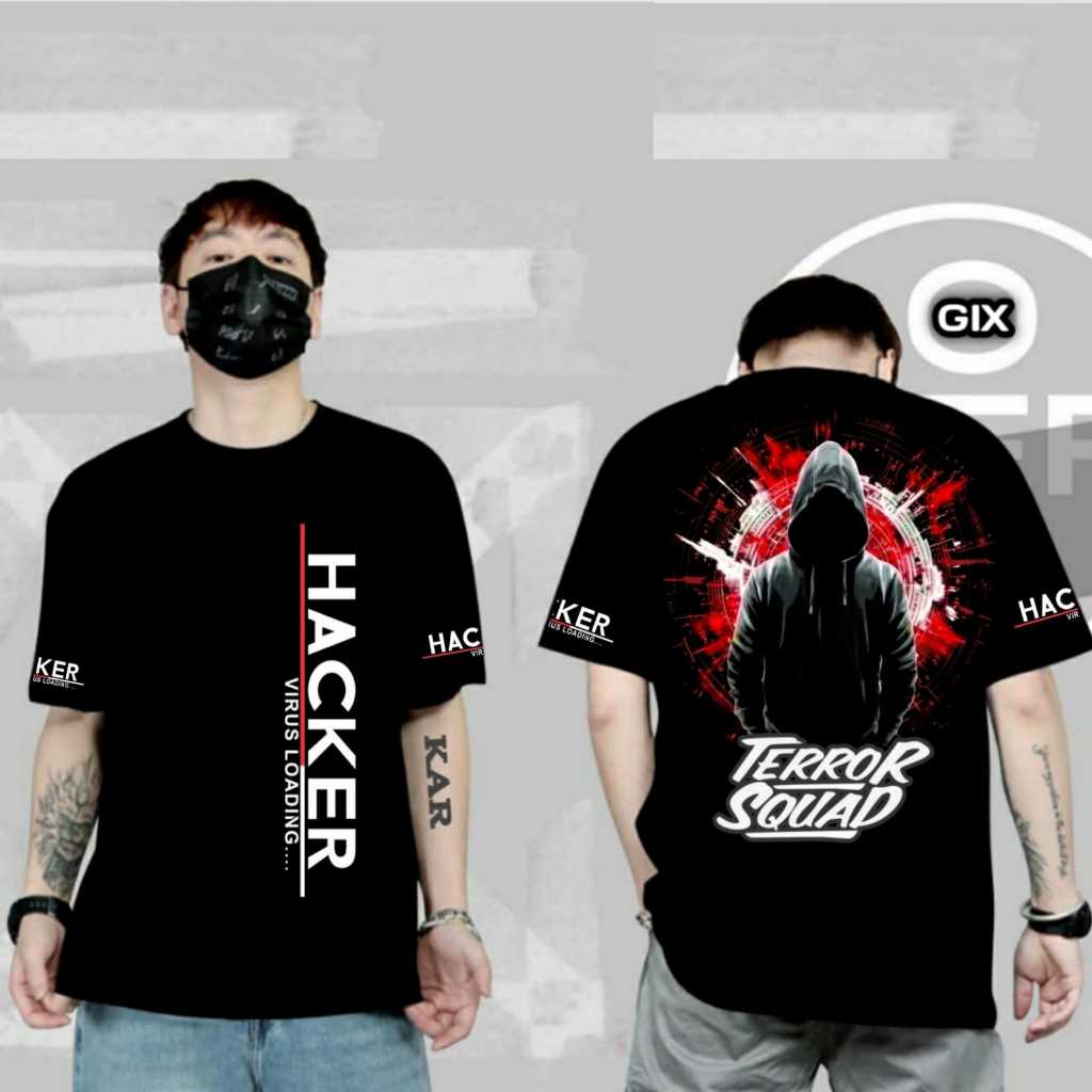 GIX DISTRO / KAOS HACKER / KAOS SQUAD / KAOS DISTRO PRIA WANITA TERBARU / TSHIRT DISTRO