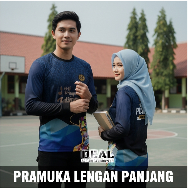 jersey pramuka kaos pramuka printing custom gratis nama logo tulisan dll