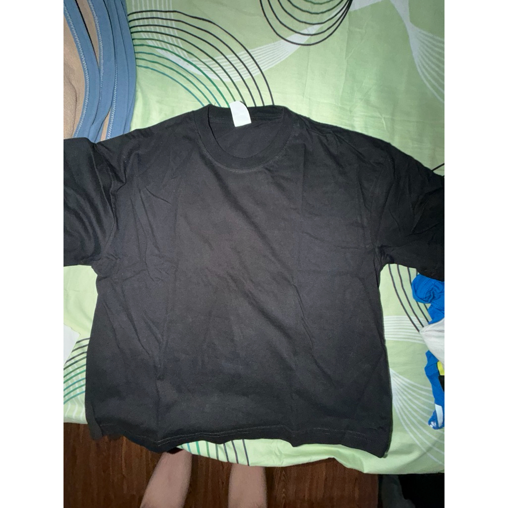 Preloved Cotton Supply Black boxy tee
