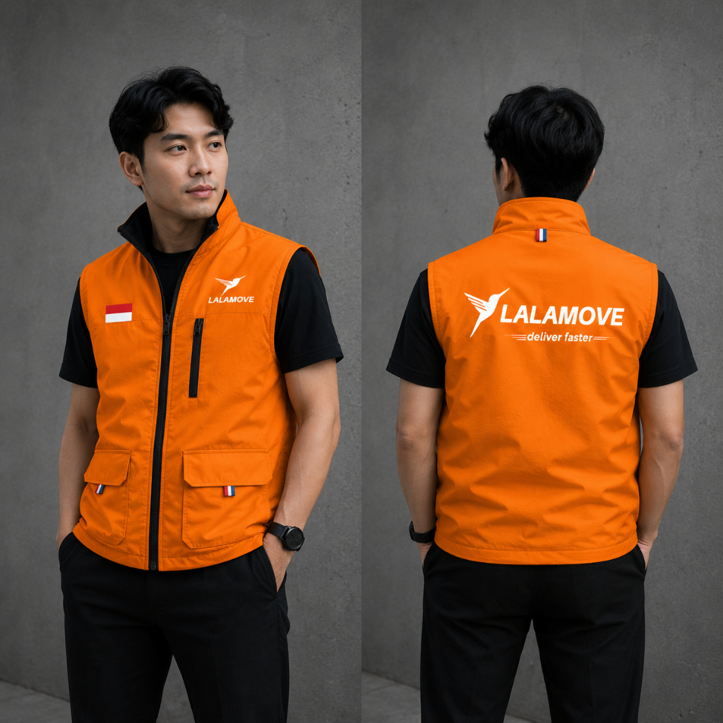 Rompi Outdoor LALAMOVE Rompi Motor Driver Lalamove, Rompi Hiking Zipper Lalamove