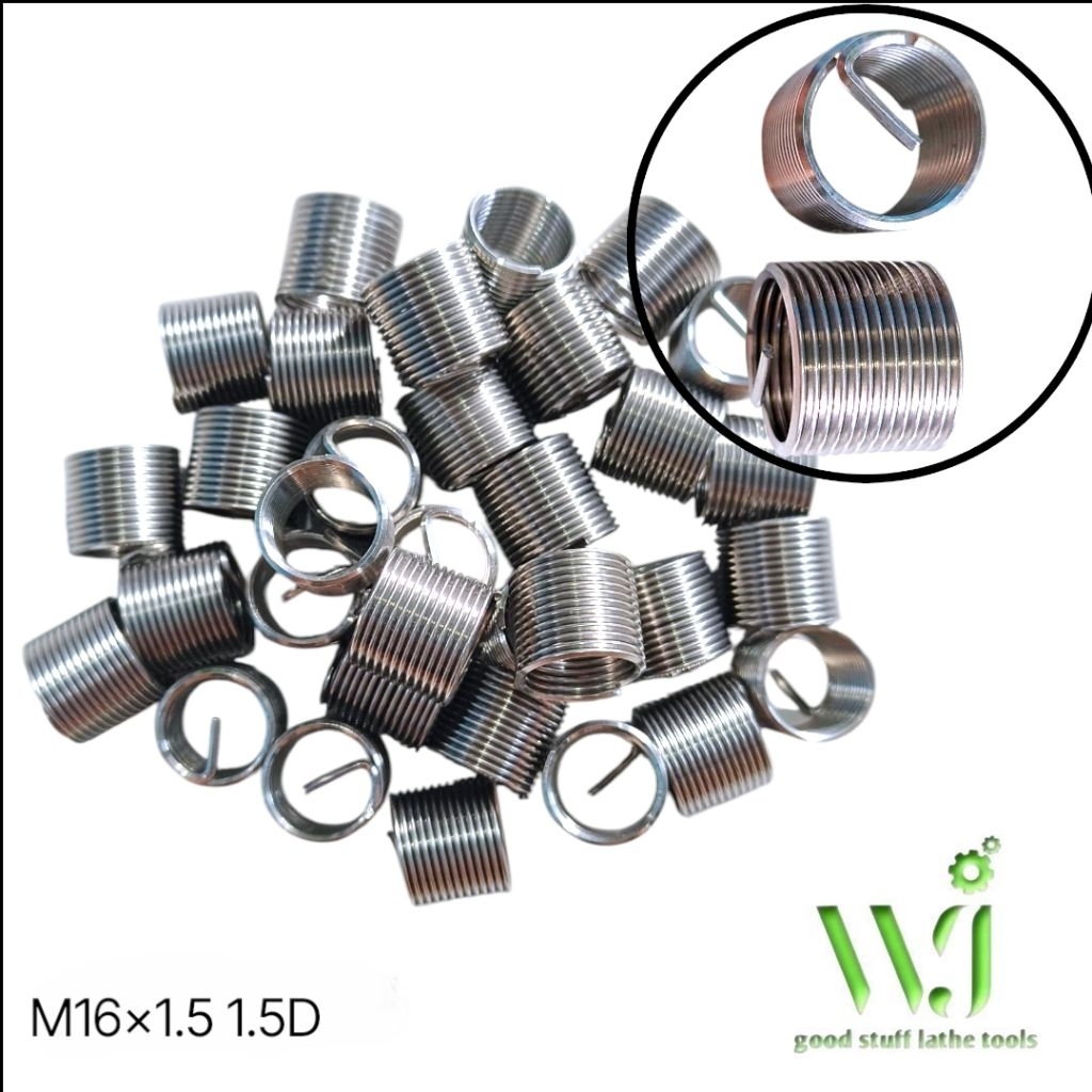 Recoil M16x1.5 1.5D recoil verbos bosh drat helicoil ulir drat baut rusak perbaikan lubang ulir baut
