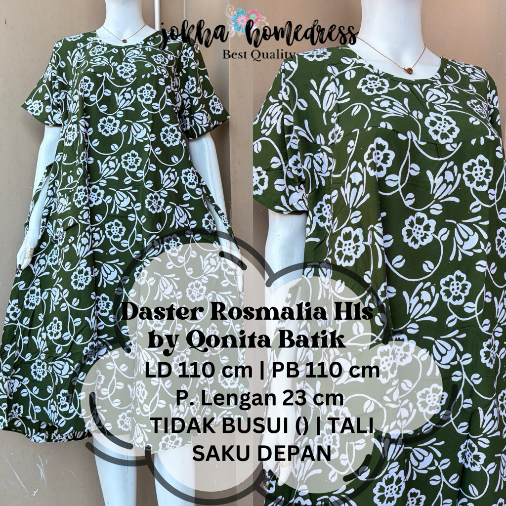 Daster Rosmalia Saku Hls by Qonita Batik Pekalongan