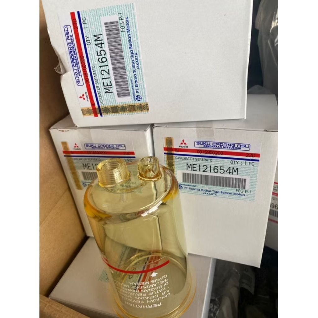 KACA WATER SEPARATOR TEMPAT FILTER SOLAR CANTER 110/125PS ORIGINAL KTB ME121654M
