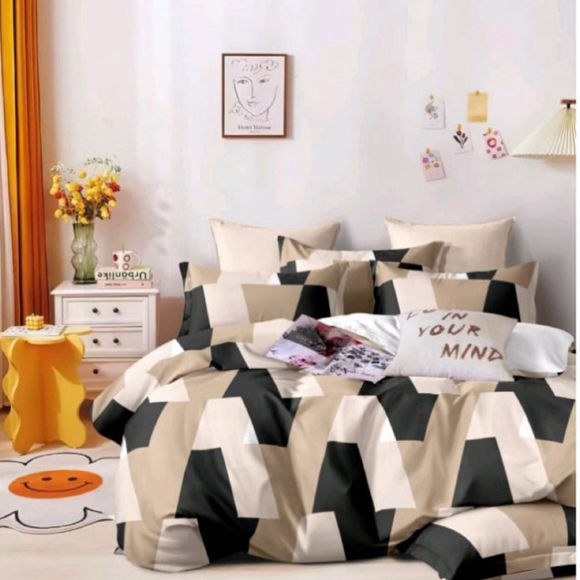BISA COD seprai agneta motif seprei murah 160x200 sprai single 120x200 sprei ukuran single esthethic