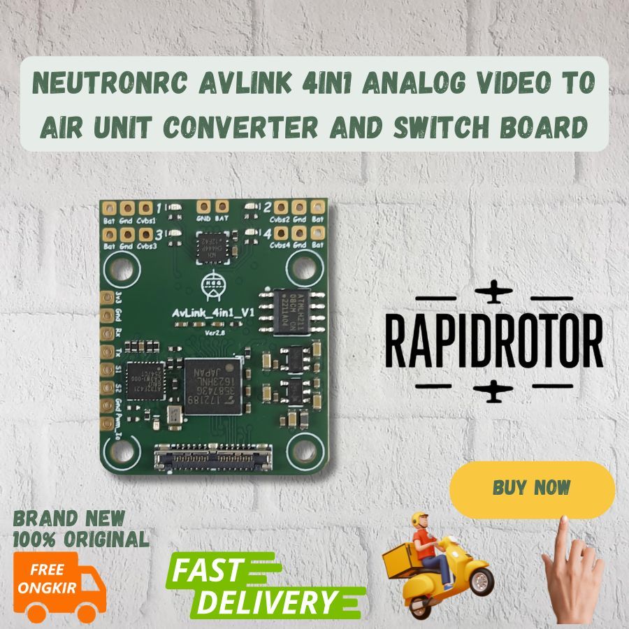 NeutronRC AvLink 4in1 Analog Video to Air Unit Converter and Switch Board