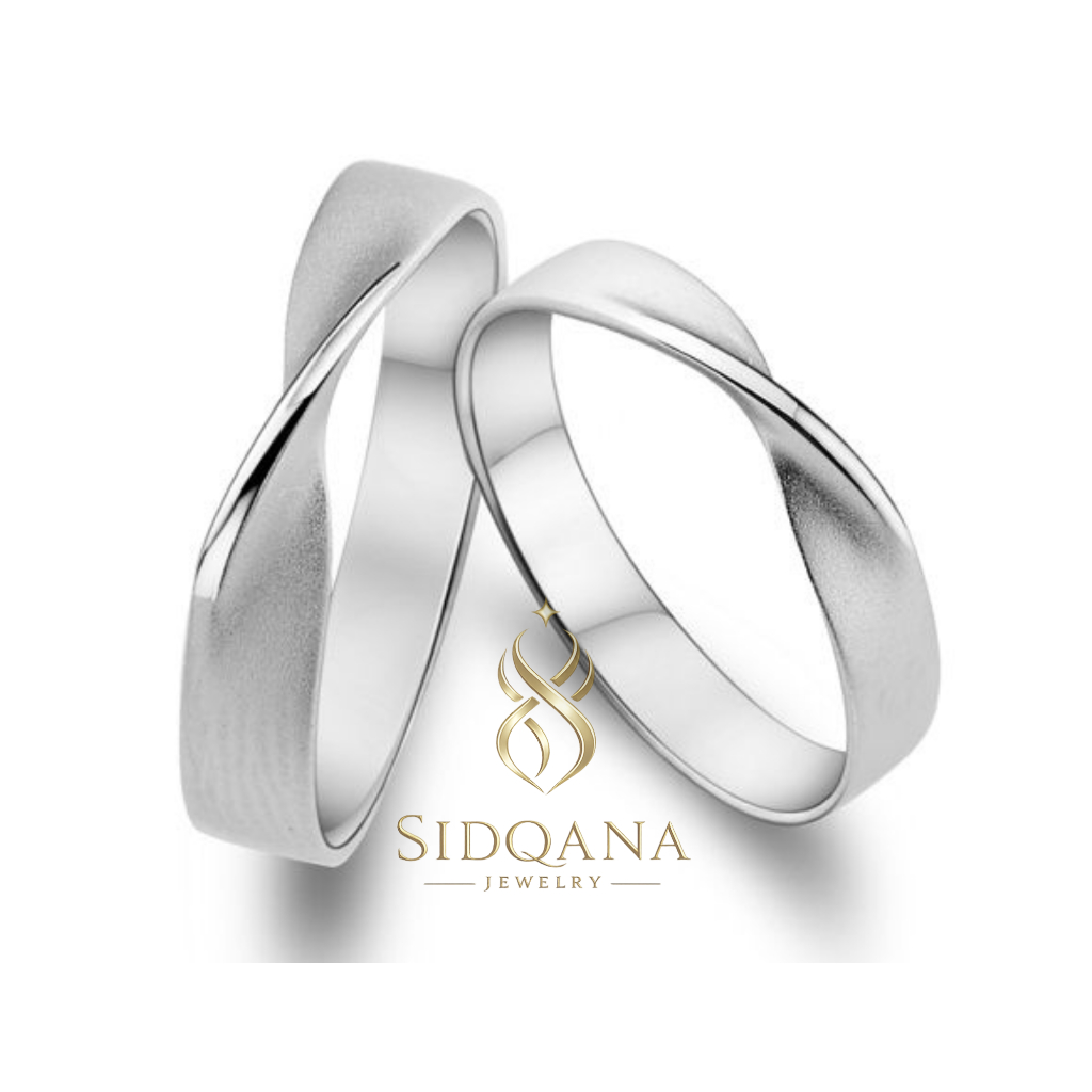 Sidqana Jewelry - Cincin Couple Silver Perak Murni - Couple Ring