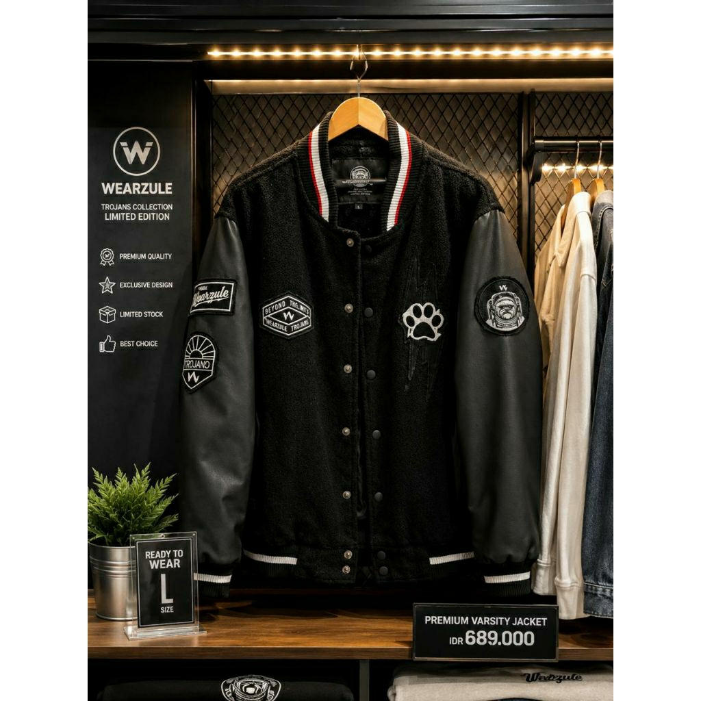 Jaket Varsity Space Collection Limited Series Merk Iwearzule Size L