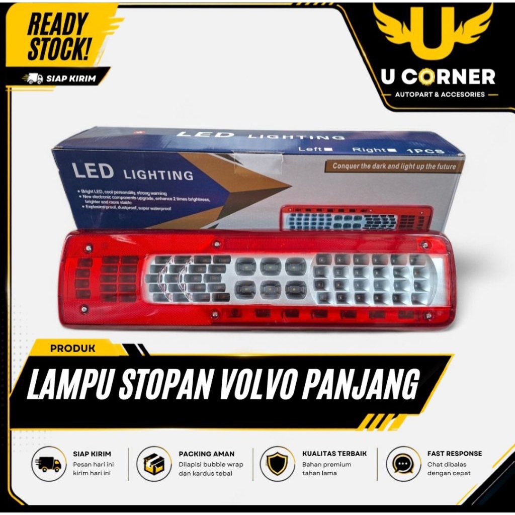 Lampu Stoplamp Belakang Truk Volvo Panjang 24 Volt