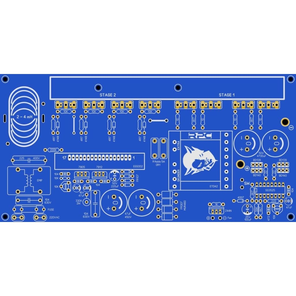 PCB inverter pure sine wave 1000w