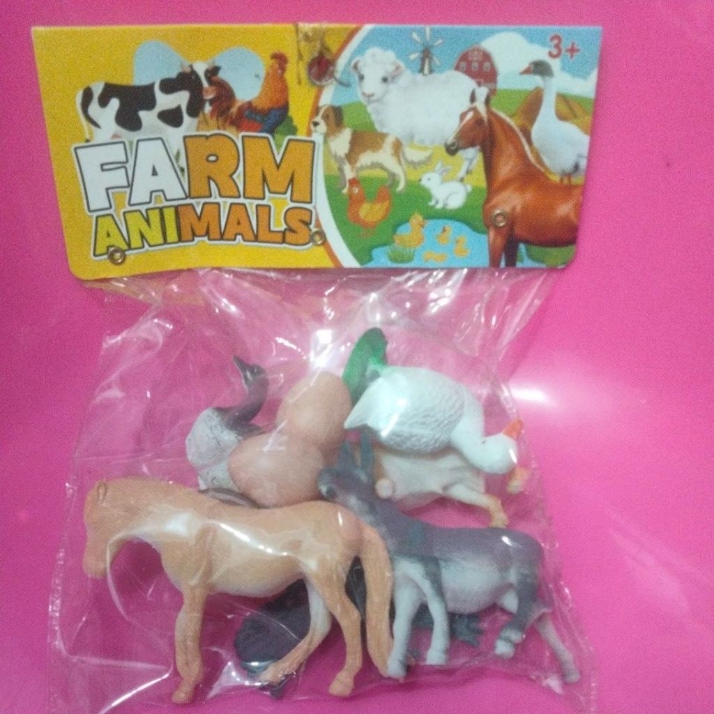 mainan Binatang karet Farm Animal