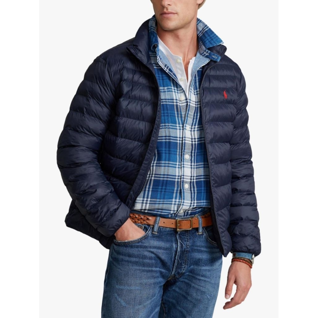 POLO Jaket Padding Pria Puffer RP Crew Neck