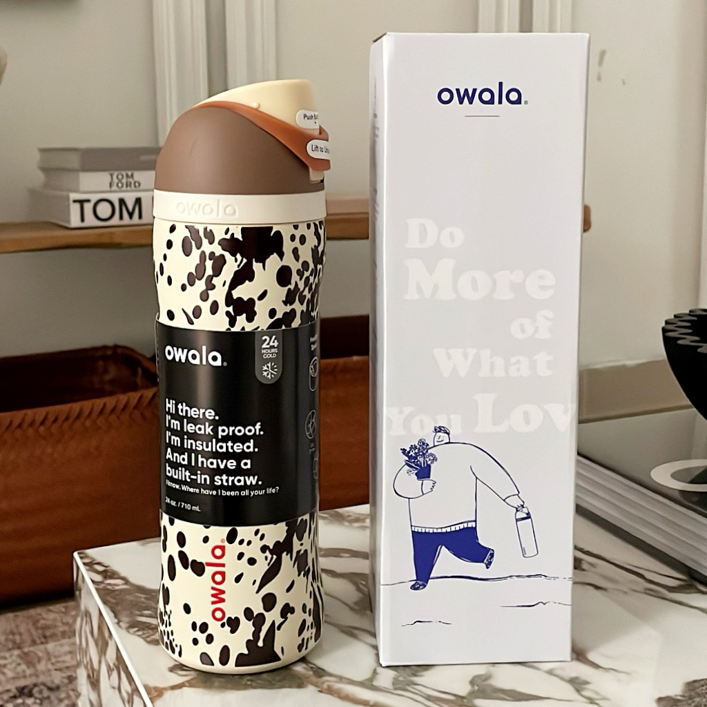 Ready Stock Tumbler Owala Black Cherry Kopi Ribbon Pita Kucing Tulip Picnic Lobster Minecraft Free S