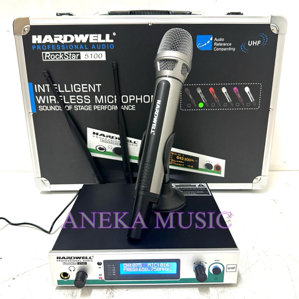 GA - Mic wireless hardwell rockstar 5100 original free koper Single mic hardwell ROCKSTAR5100
