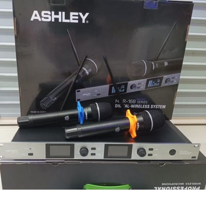 ASHLEY MCR 168 MIC WIRELESS ASHLEY DUAL HANDLE  MIC WIRELESS ASHLEY MCR 168