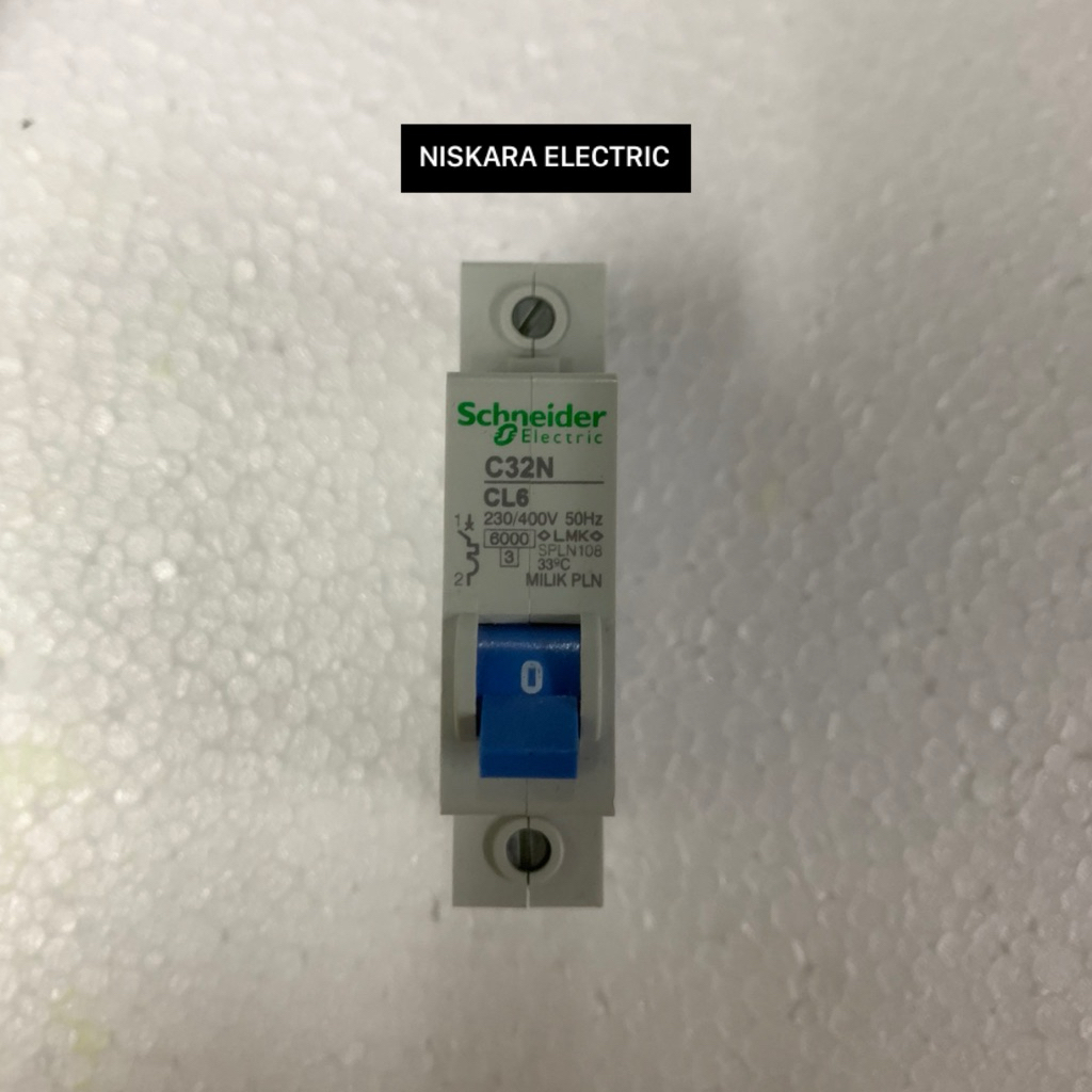 MCB 6 Ampere 1 Phase Schneider Original