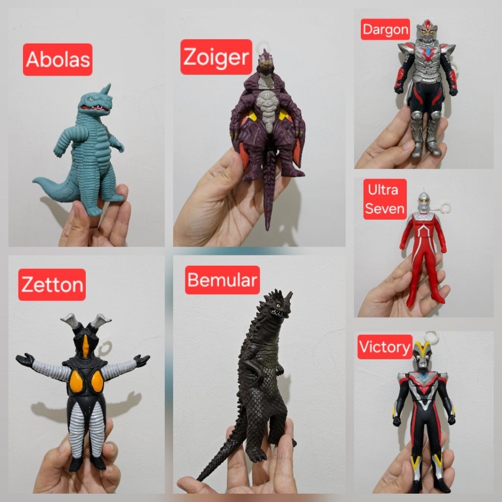 ULTRAMAN FIGURE ORIGINAL BANDAI TANPA TAG ULTRAMAN MONSTER MAINAN KOLEKSI ULTRAMAN ACTION FIGURE ULT