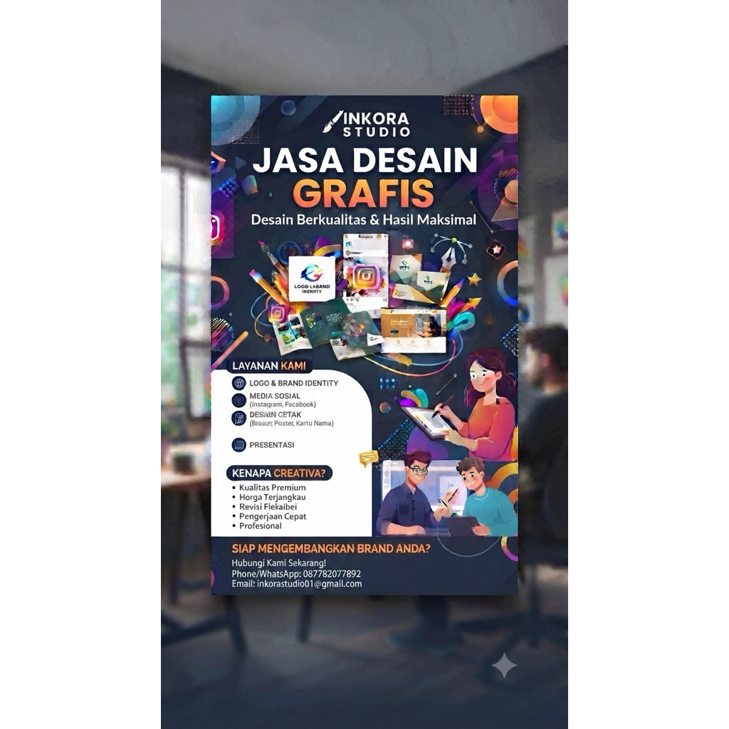 Jasa Desain Spanduk, Sticker, Kaos, Mug Desain Berkualitas & Hasil maksimal