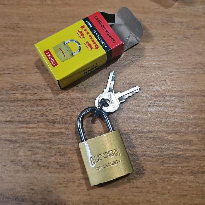Gembok kuning 25mm gembok koper  gembok 25mm