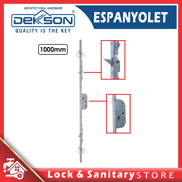 Espanyolet Espagnolette Dekson Dekkson 1000 MM SSS Kunci Jendela