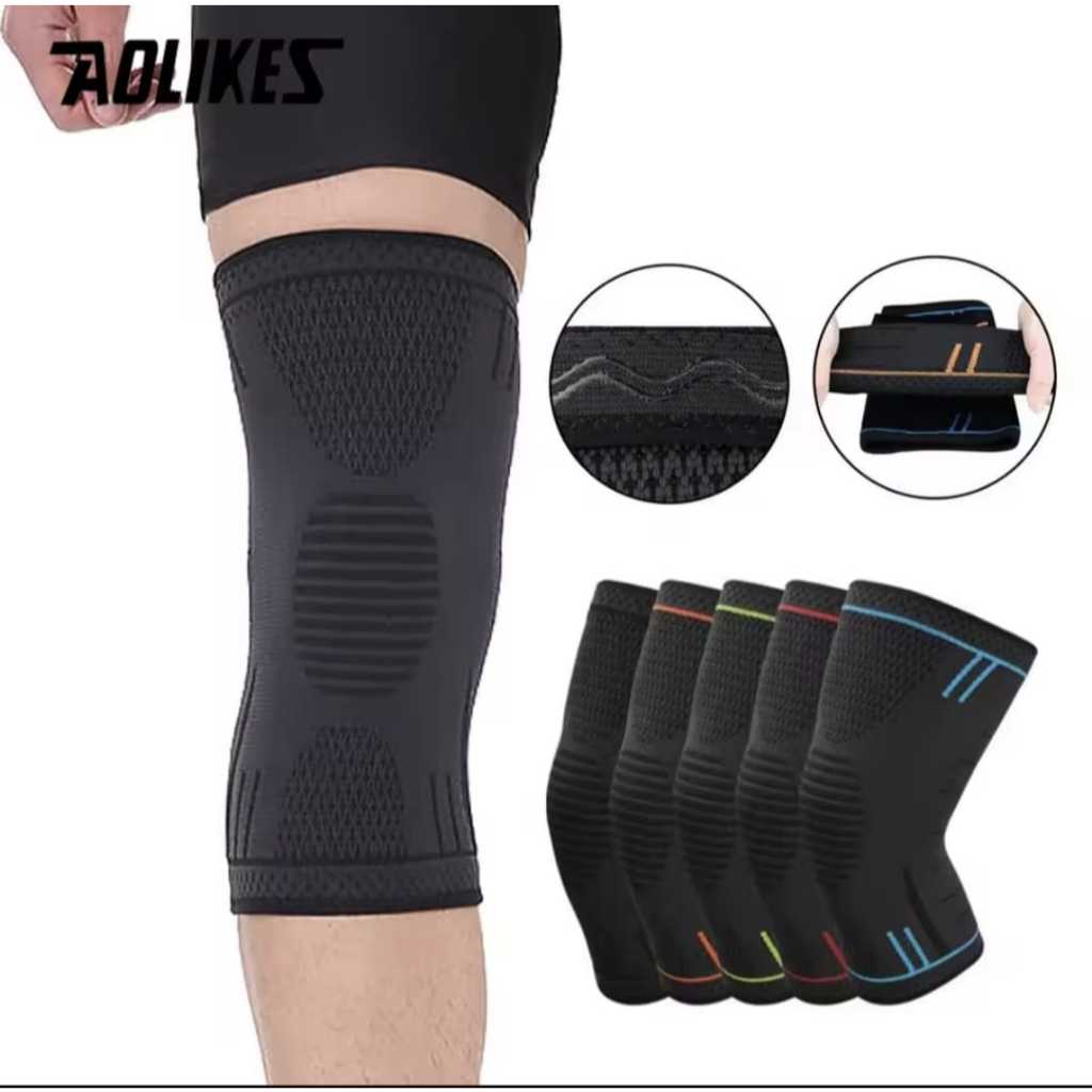 AOLIKES 7723 Knee Support Knee Pad Pelindung Lutut Decker Deker Lutut Cedera Gym Tenis Lari Padel