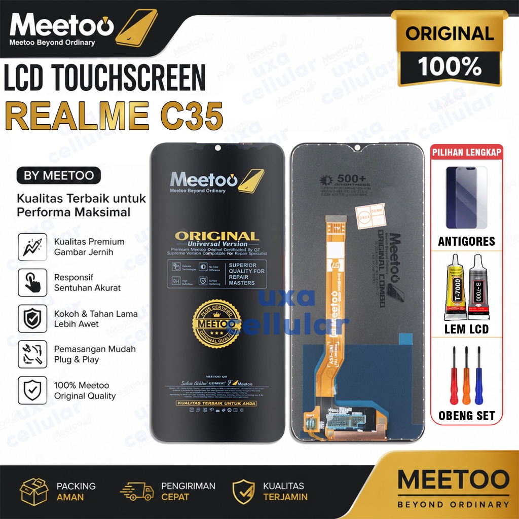 Lcd Touchscreen REALME C35 Original MEETOO Fullset Layar Sentuh REALME C35