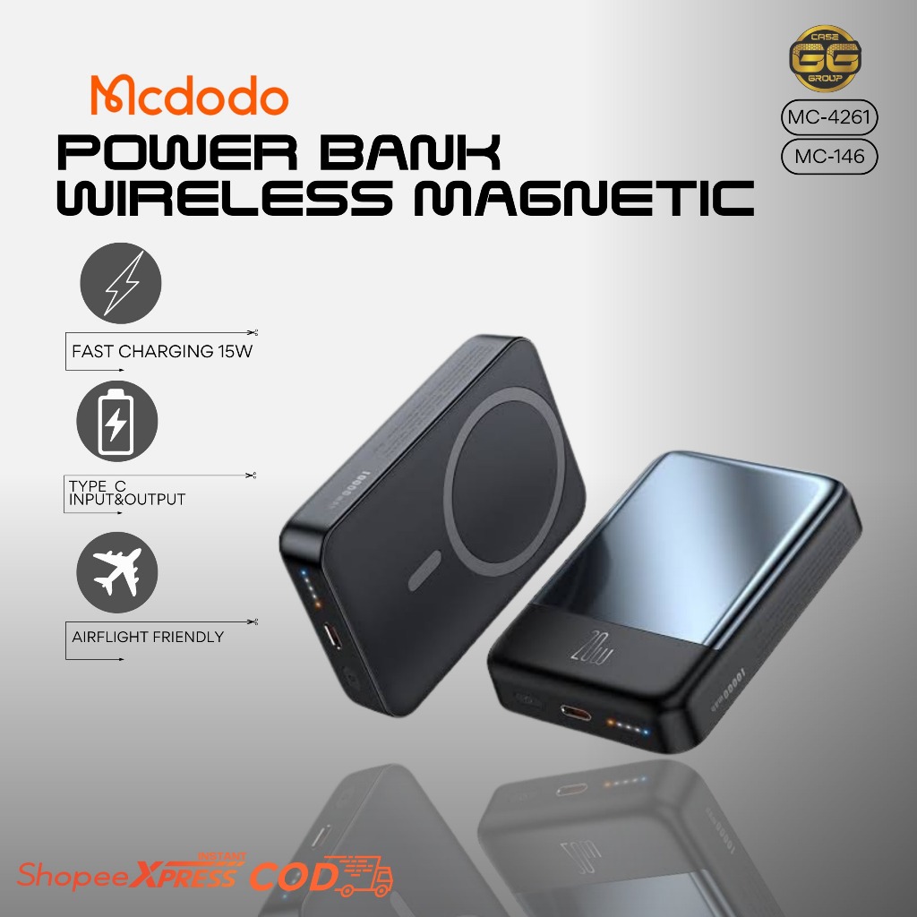 POWERBANK MCDODO MAGSAFE WIRELESS 10.000MAH