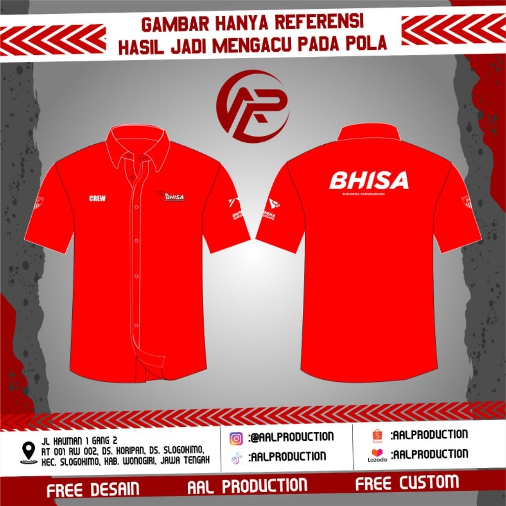 KEMEJA BHISA PENDEK