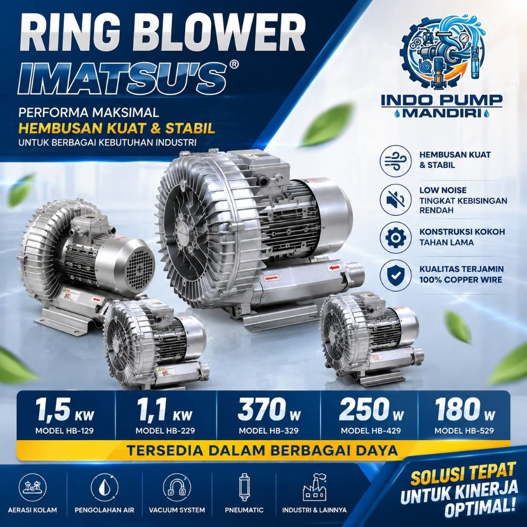RING BLOWER 3HP 2.2KW 2.200WATT ML-2200 HB-2200/RB-2200 380 VOLT