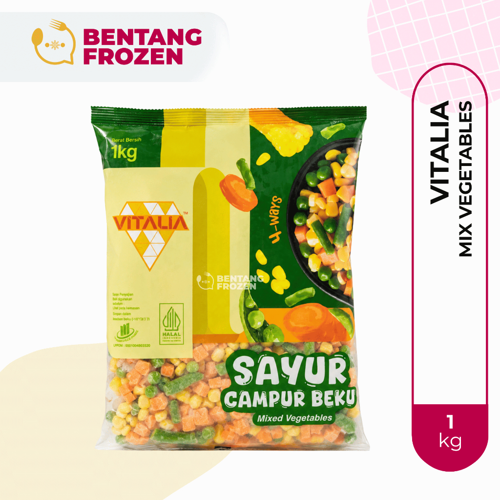 Vitalia Mix Vegetables 4Ways 1kg / Mixed Vegetables