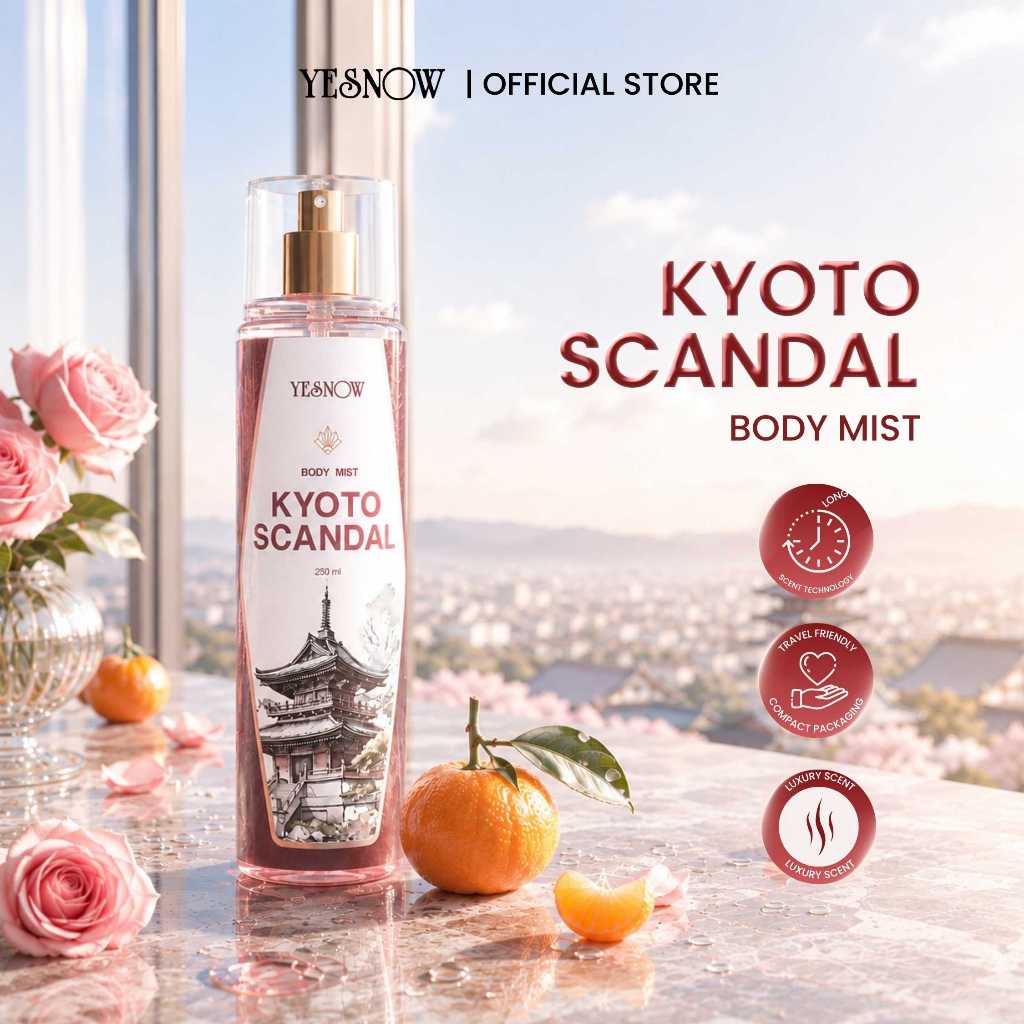 Yesnow Body Mist City 250ml - Body Mist Dengan Sentuhan Aroma Yang Mewah & Menyegarkan