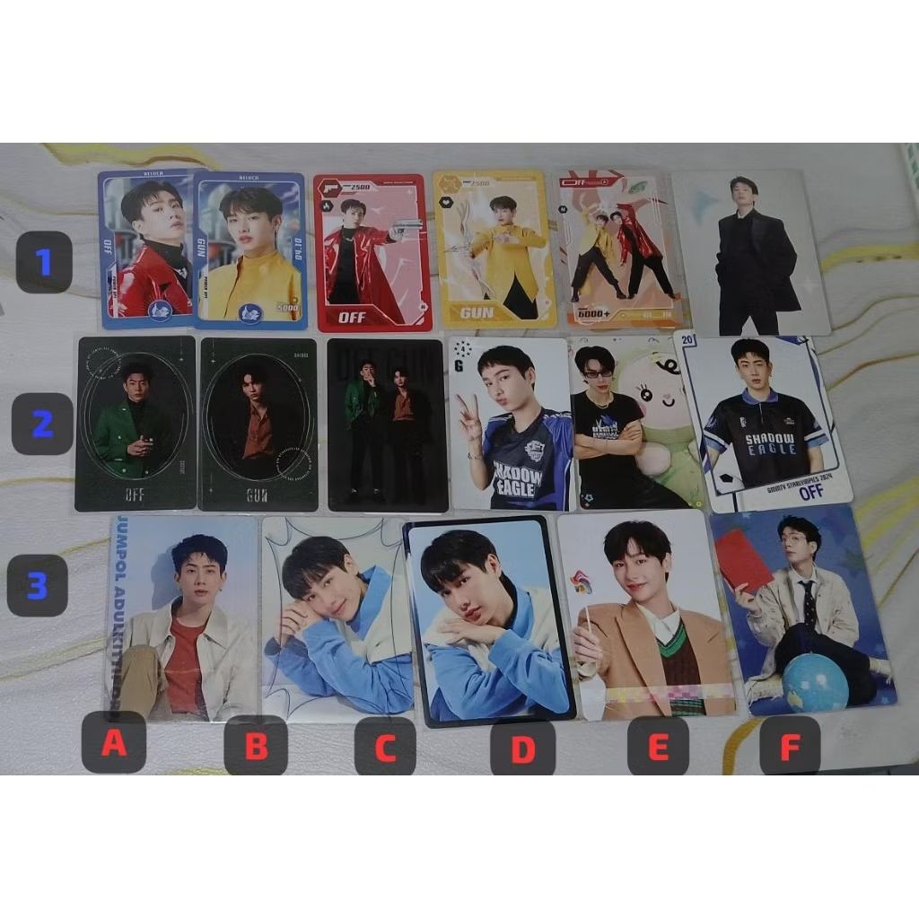 [NaT.achai] OFFICIAL PHOTOCARD COLLACTIBLE CARD GMMTV MERCH OFF GUN BOYS Babii 24/7 Signature Series
