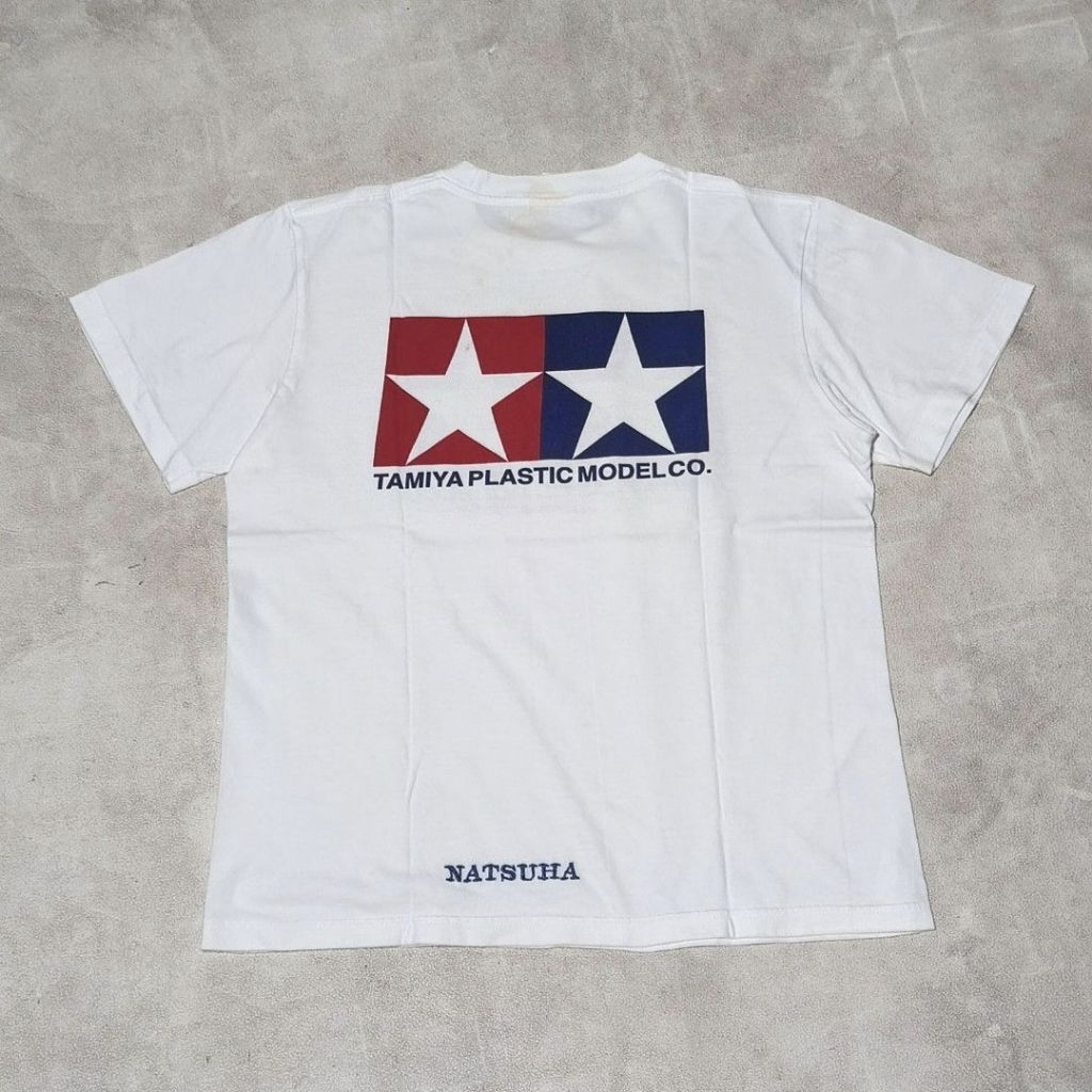 Baju kaos pria tamiya putih